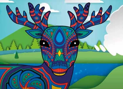 Animación · Venado ilustrado — Animación · Archivo histórico