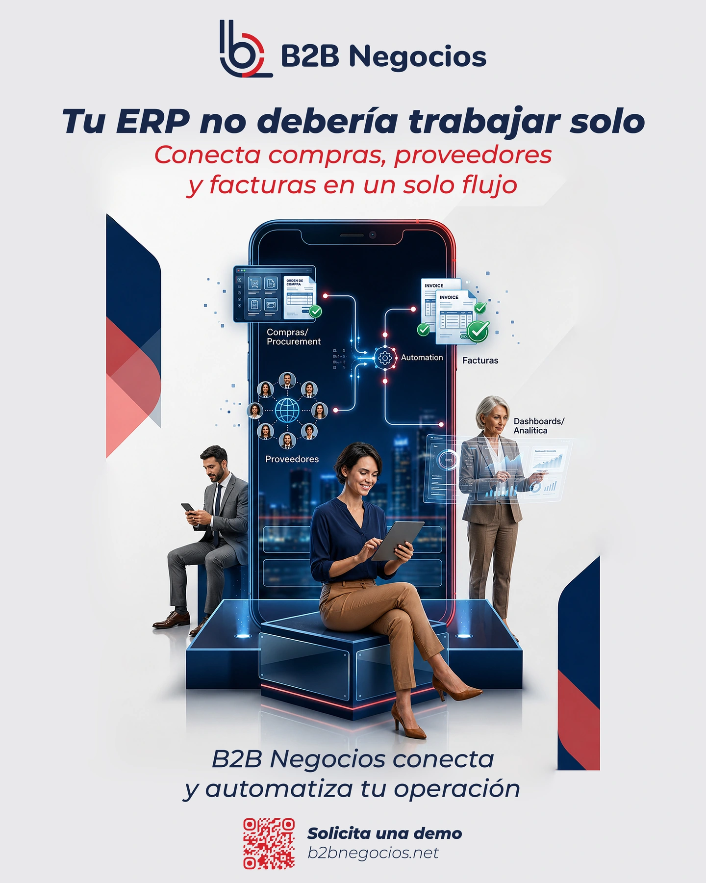 B2B Negocios — Identidad aplicada · Contenido · Eventos