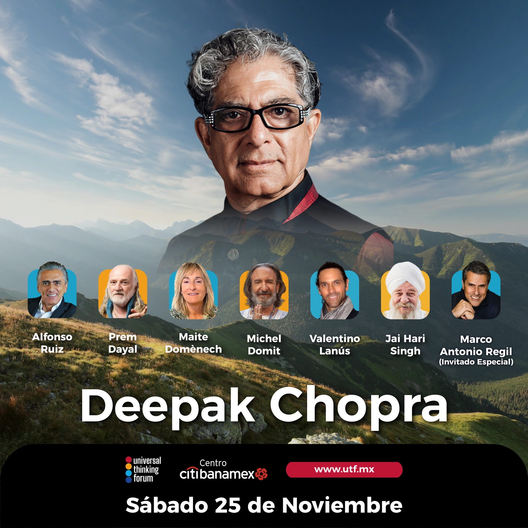 UTF · Universal Thinking Forum — Eventos · Campaña · Aplicación editorial